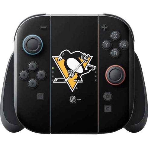 NHL Pittsburgh Penguins Solid Background Nintendo Switch 2 (2025) with Joy-Con Skin